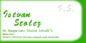 istvan stolcz business card